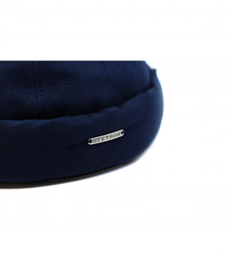 blue docker beanie Stetson